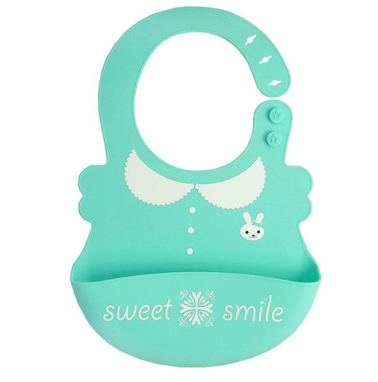 Baby Bibs Waterproof Silicone Feeding Bibs $22.73 Dana Fashion Color: 4 Baby Clothing Overview The baby bucket bib is made from FDA-approved, food-grade silicone with a deep pocket to catch food and drink spills. Eco-chic fashion: Independent artist's des