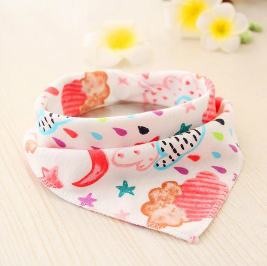Baby Bibs Waterproof Triangle Cotton Cartoon Child Baberos Bandana Bibs Dribble Bibs Newborn Slabber Absorbent Cloth $13.39 Dana Fashion Color: 38 style Baby & Mother Overview: These baby bandana bibs are made of 100% soft and absorbent organic cotton on
