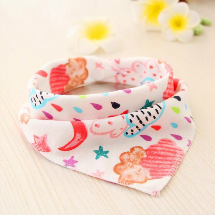 Baby Bibs Waterproof Triangle Cotton Cartoon Child Baberos Bandana Bibs Dribble Bibs Newborn Slabber Absorbent Cloth $13.39 Dana Fashion Color: 38 style Baby & Mother Overview: These baby bandana bibs are made of 100% soft and absorbent organic cotton on