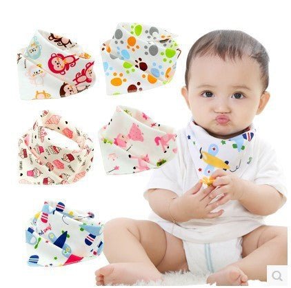 Baby Bibs Waterproof Triangle Cotton Cartoon Child Baberos Bandana Bibs Dribble Bibs Newborn Slabber Absorbent Cloth $14.93 Dana Fashion Color: 1 style Baby & Mother Overview: These baby bandana bibs are made of 100% soft and absorbent organic cotton on t