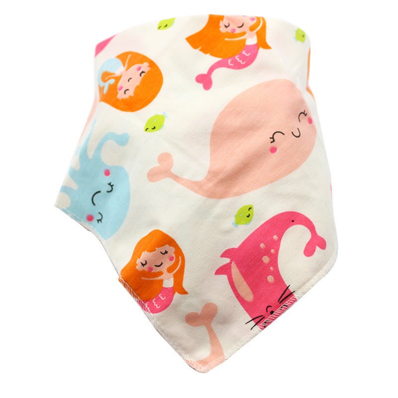 Baby Bibs Waterproof Triangle Cotton Cartoon Child Baberos Bandana Bibs Dribble Bibs Newborn Slabber Absorbent Cloth $13.39 Dana Fashion Color: 9 style Baby & Mother Overview: These baby bandana bibs are made of 100% soft and absorbent organic cotton on t