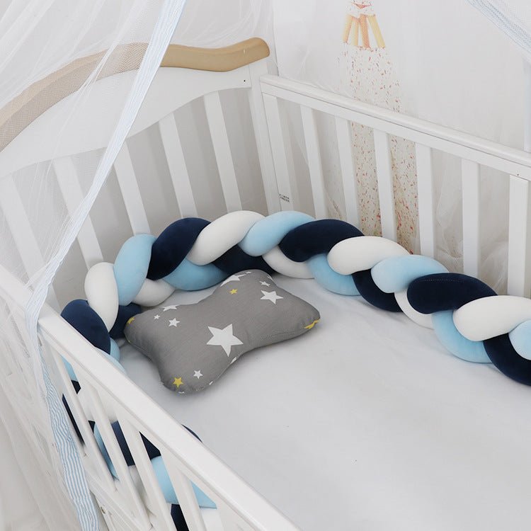 Baby Bumper Bed Braid Knot Pillow Cushion Bumper for Infant cuna Bebe lit Crib Protector Cot Bumper Room Decor $96.06 Dana Fashion Color: Ash powder Size: 4M Baby Clothing Overview: 1. Safety protection, anti-collision and anti-pinch Surrounding protectio