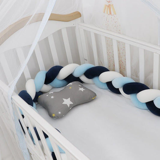 Baby Bumper Bed Braid Knot Pillow Cushion Bumper for Infant cuna Bebe lit Crib Protector Cot Bumper Room Decor $96.06 Dana Fashion Color: Ash powder Size: 4M Baby Clothing Overview: 1. Safety protection, anti-collision and anti-pinch Surrounding protectio
