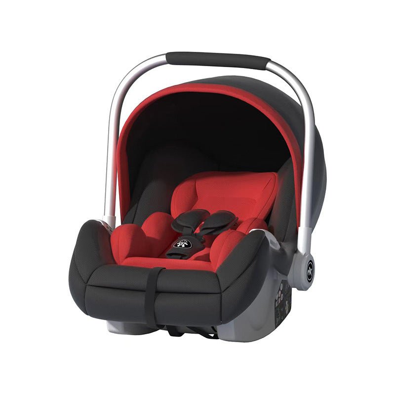 Baby Car With Car Foldable Safety Seat Basket Portable Car Cradle $215.18 Dana Fashion Color: Basket classic black and red Baby & Mother Product information: Material: Plastic Stainless Steel Fabric: Cotton Suitable age: 9 months to 4 years old Suitable w