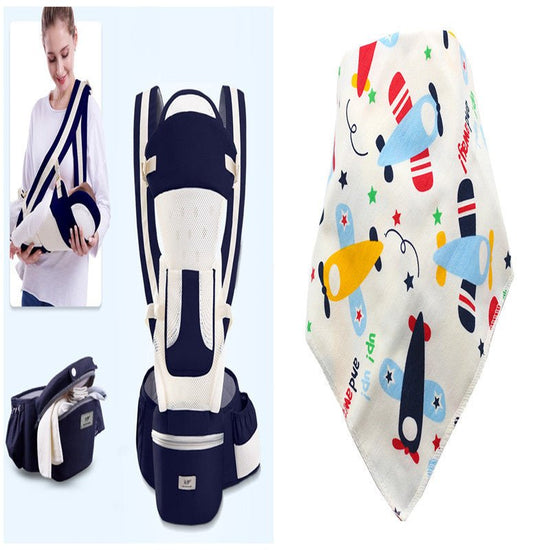 Baby carrier baby waist stool breathable multifunction $94.41 Dana Fashion Color: Set Baby & Mother Fabric: fabric cotton, lining polyester Has a long back panel to protect your baby from the wind and the sun The long back plate also protects the baby's s