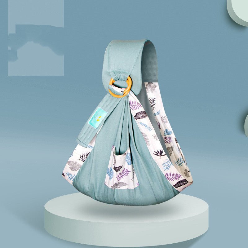 Baby carrier sling $43.45 Dana Fashion Color: Leaf green Baby Clothing Material: Cotton Strap method: single shoulder Strap function: horizontal hug Applicable age: 3-36 months size: one size