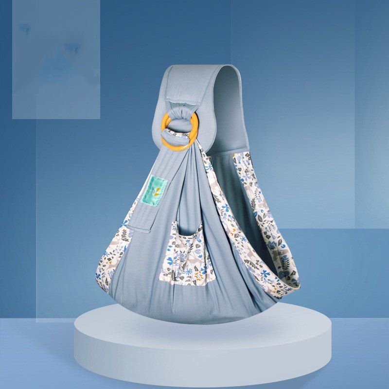 Baby carrier sling $38.28 Dana Fashion Color: Fawn blue Baby Clothing Material: Cotton Strap method: single shoulder Strap function: horizontal hug Applicable age: 3-36 months size: one size