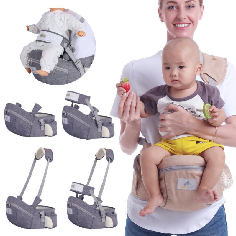 Baby Carrier Waist Stool Breathable Lightweight Baby Supplies $21.42 Dana Fashion Color: Azure blue style: Extension band Baby Clothing Product information: Maximum load: 20kg Color: Premium Gray Fabric: Cationic fabric (100% polyester) Lining: 3D three-d