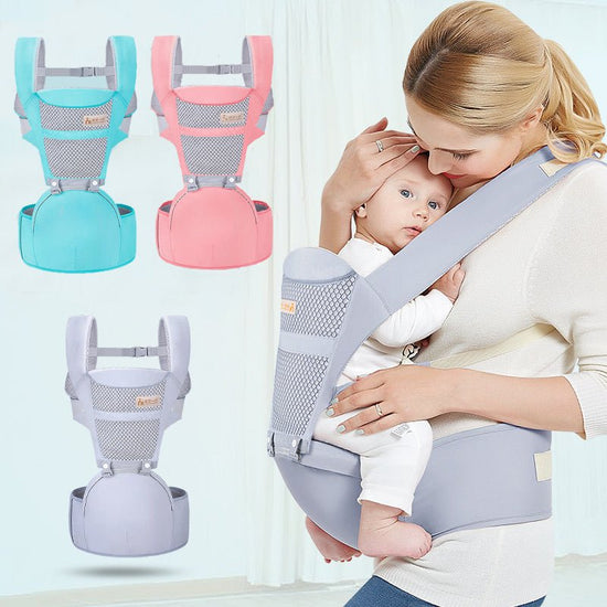 Baby Carrier Waist Stool Multifunctional Baby Child Sitting Carrier Bag $50.13 Dana Fashion Color: Blue Baby Clothing Overview: More breathable, refreshing travel Selected fabrics to care for the skin Multi-function use, various modes Specification: Produ