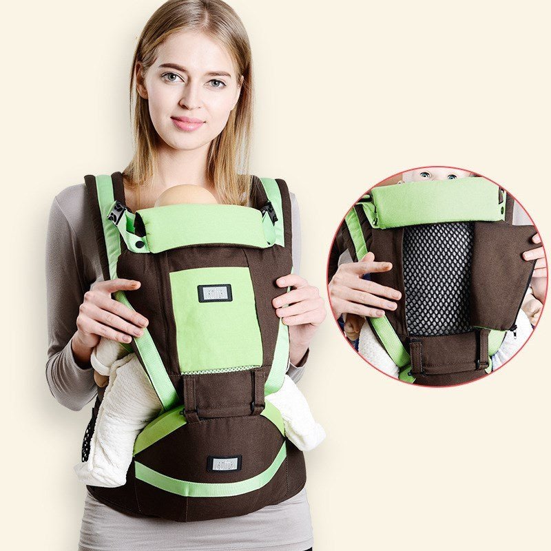 Baby Carrier Waist Stool $55.00 Dana Fashion Color: Green Baby & Mother Product category: strap/back bag Strap style: double shoulders