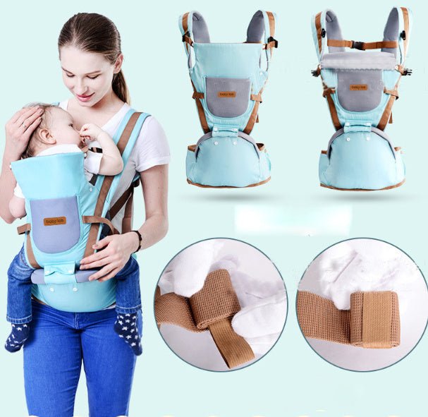 Baby carrier $64.75 Dana Fashion Color: Blue Baby & Mother Product volume: 25.0 cm * 25.0 cm * 18.0 cm Product category: waist stool Applicable age: 3-36 months Color: pink, blue, coffee, wine red
