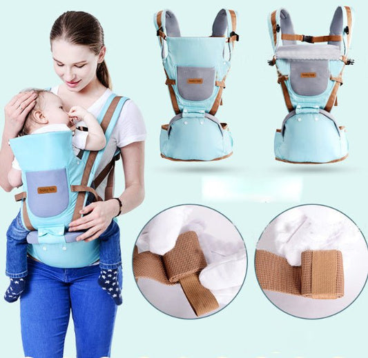 Baby carrier $64.75 Dana Fashion Color: Blue Baby & Mother Product volume: 25.0 cm * 25.0 cm * 18.0 cm Product category: waist stool Applicable age: 3-36 months Color: pink, blue, coffee, wine red