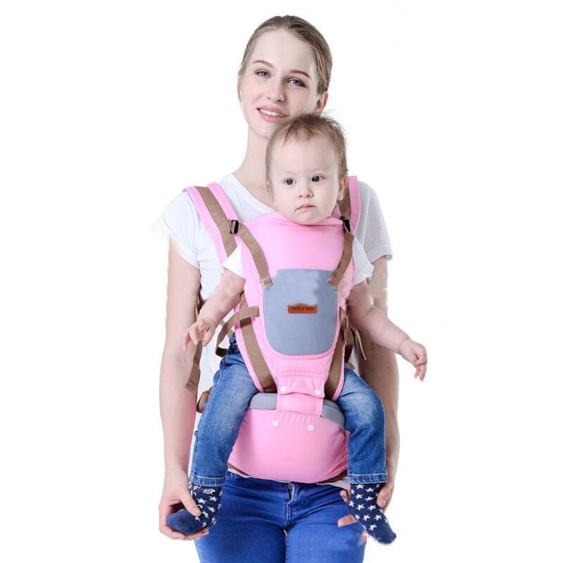 Baby carrier $64.75 Dana Fashion Color: Pink Baby & Mother Product volume: 25.0 cm * 25.0 cm * 18.0 cm Product category: waist stool Applicable age: 3-36 months Color: pink, blue, coffee, wine red