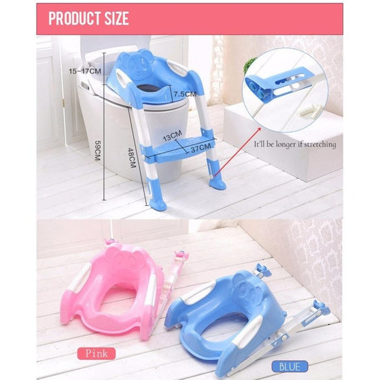 Baby Child Potty Toilet Trainer $89.03 Dana Fashion Color: Blue Baby & Mother Overview: 100% Brand New & High quality. Made of high-quality PP material, it is smooth and burr free. It not only make baby comfortable to sit, but also let mother convenient t