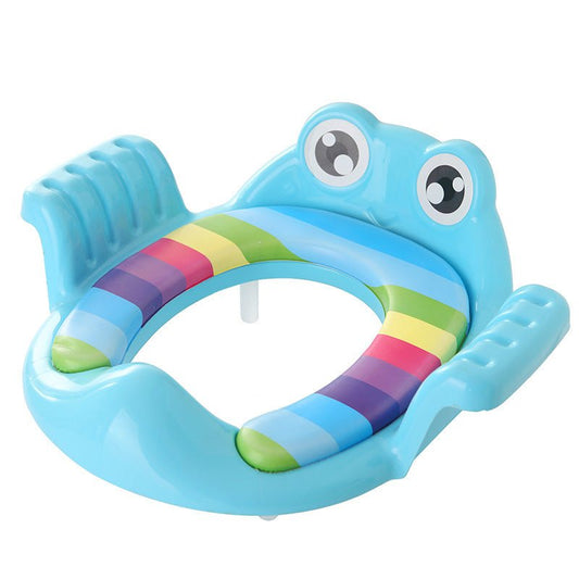 Baby Children Toilet Seat Toilet $73.40 Dana Fashion Color: Blue Baby & Mother Overview: Safe, comfortable and practical. Good quality PP material, soft, burr-free, comfortable for baby to sit on. With adjustable non-slip pads on the bottom, more stable,