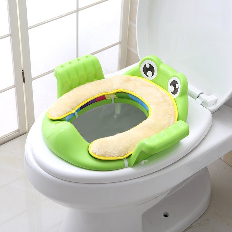 Baby Children Toilet Seat Toilet $73.40 Dana Fashion Color: Blue Baby & Mother Overview: Safe, comfortable and practical. Good quality PP material, soft, burr-free, comfortable for baby to sit on. With adjustable non-slip pads on the bottom, more stable,