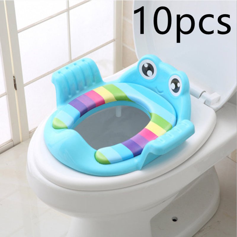 Baby Children Toilet Seat Toilet $171.96 Dana Fashion Color: Blue 10pcs Baby & Mother Overview: Safe, comfortable and practical. Good quality PP material, soft, burr-free, comfortable for baby to sit on. With adjustable non-slip pads on the bottom, more s