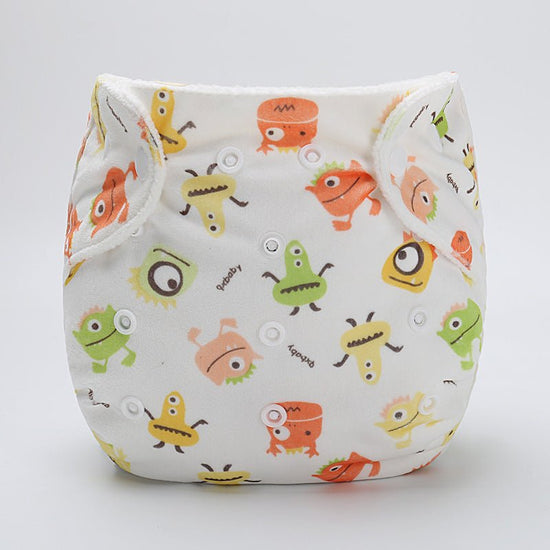 Baby cloth diaper pants cartoon diaper pants $10.34 Dana Fashion Color: Little monsters Size: One size Baby Clothing Material: Polyester fiber Applicable age: 0-6 months,6-12 months,1-3 years Applicable people: no restrictions Color: Building blocks, yell