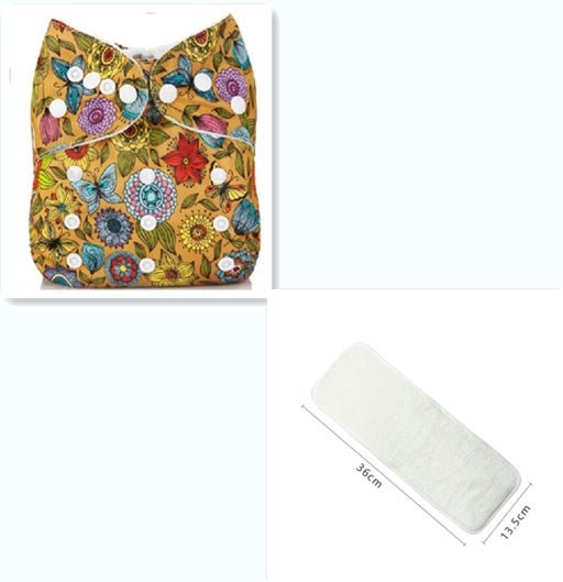 Baby Cloth Diapers, Washable Diapers $21.18 Dana Fashion Color: F15 witha diaper Baby & Mother Baby*snap adjustable cloth diapers [Size] Suitable for babies 3-13kg [Color]Multi-color optional [Fabric] The outer layer of cloth diapers is breathable TPU wat