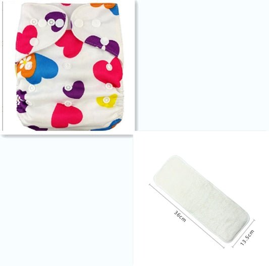 Baby Cloth Diapers, Washable Diapers $21.18 Dana Fashion Color: 2style witha diaper Baby & Mother Baby*snap adjustable cloth diapers [Size] Suitable for babies 3-13kg [Color]Multi-color optional [Fabric] The outer layer of cloth diapers is breathable TPU