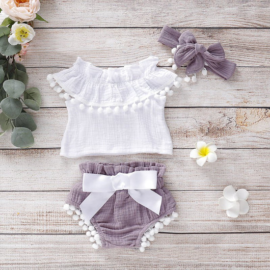 Baby clothes and pants $27.37 Dana Fashion Color: Purple Size: 100cm Baby Clothing Made of: Cotton pattern: plain Applicable gender: female Clothing placket: hedging Color classification: pink, blue, purple Combination form: sleeveless + pants 预览 删除 1. As