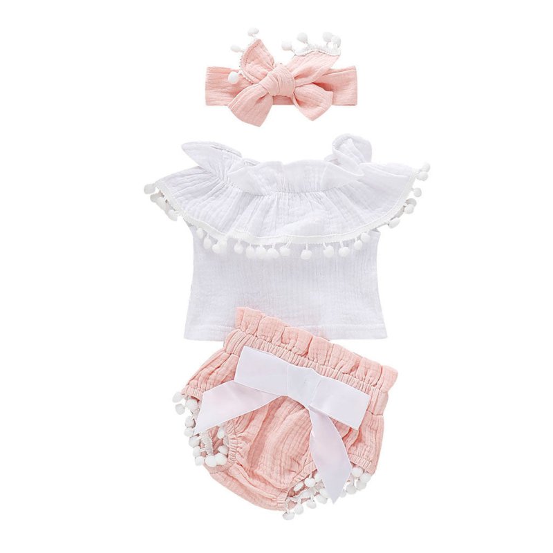 Baby clothes and pants $27.37 Dana Fashion Color: Pink Size: 100cm Baby Clothing Made of: Cotton pattern: plain Applicable gender: female Clothing placket: hedging Color classification: pink, blue, purple Combination form: sleeveless + pants 预览 删除 1. Asia
