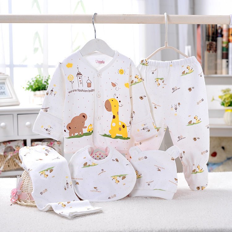 Baby Clothes, Baby Underwear, Newborn Underwear Five-piece Suit $19.50 Dana Fashion Color: Yellow Size: One size Baby Clothing Product Information: Style: Casual Applicable gender: neutral/male and female Fabric technology: sanding, shearing, raising, sof