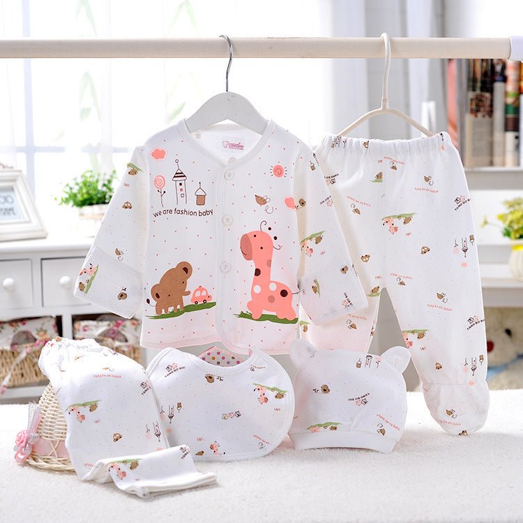 Baby Clothes, Baby Underwear, Newborn Underwear Five-piece Suit $19.50 Dana Fashion Color: Blue Size: One size Baby Clothing Product Information: Style: Casual Applicable gender: neutral/male and female Fabric technology: sanding, shearing, raising, soft