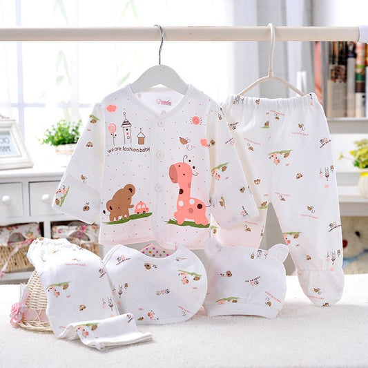 Baby Clothes, Baby Underwear, Newborn Underwear Five-piece Suit $19.50 Dana Fashion Color: Blue Size: One size Baby Clothing Product Information: Style: Casual Applicable gender: neutral/male and female Fabric technology: sanding, shearing, raising, soft