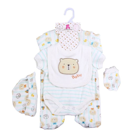 Baby Clothes Boys And Girls Onesie One Year Old Set $59.68 Dana Fashion Color: Yellow bear face Size: 3M 6M 9M Baby Clothing Product information: Fabric name: cotton Main fabric composition: cotton Fabric process: Soft treatment Thickness: Thin Patterns:
