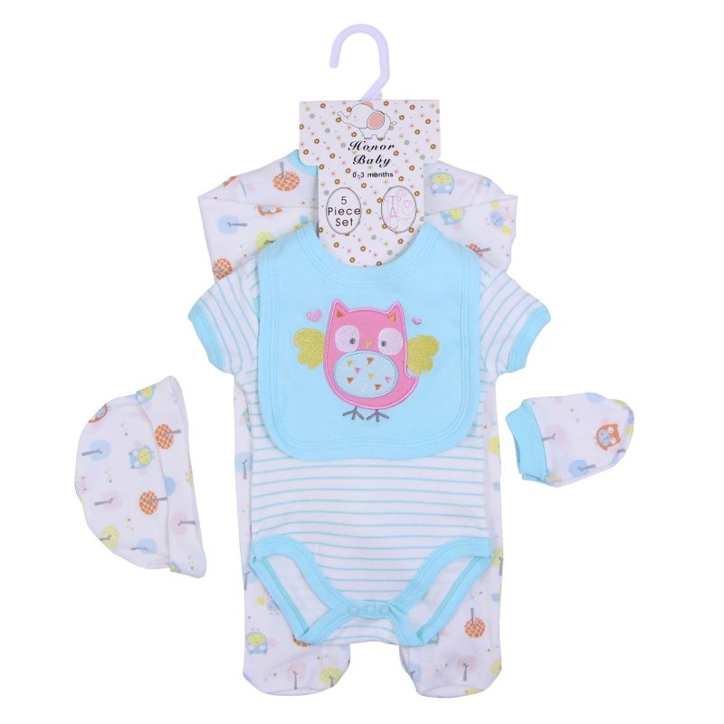 Baby Clothes Boys And Girls Onesie One Year Old Set $59.68 Dana Fashion Color: Owl Size: 3M 6M 9M Baby Clothing Product information: Fabric name: cotton Main fabric composition: cotton Fabric process: Soft treatment Thickness: Thin Patterns: animals, stri