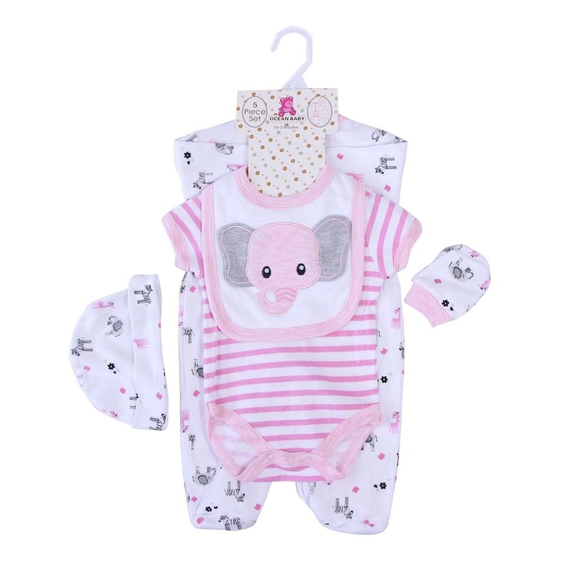 Baby Clothes Boys And Girls Onesie One Year Old Set $59.68 Dana Fashion Color: Pink elephant Size: 3M 6M 9M Baby Clothing Product information: Fabric name: cotton Main fabric composition: cotton Fabric process: Soft treatment Thickness: Thin Patterns: ani