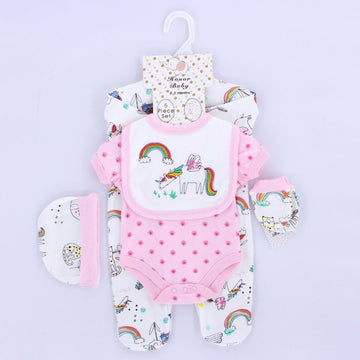 Pink rimmed rainbow horse