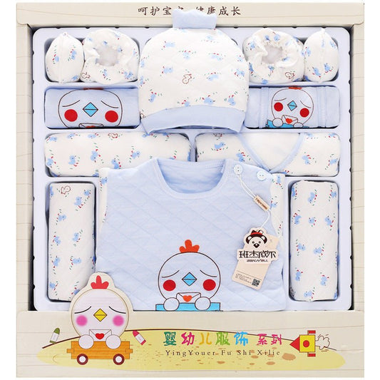 Baby clothes newborn gift box $43.13 Dana Fashion Color: Blue Baby Clothing Applicable gender: neutral/male and female Gift box content: clothing + accessories / supplies Fabric technology: soft treatment Suitable seasons: spring, autumn, unlimited season