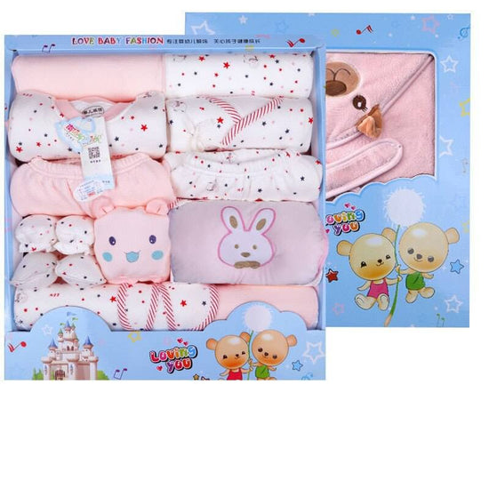 Baby Clothes Spring And Autumn Suit For Newborn $87.14 Dana Fashion style: 20pieces of pink to keep warm Child size: 59cm Baby Clothing Product information: Material: Cotton Style: casual Features: Lapel strap Colour: blue, pink, yellow Size Information: