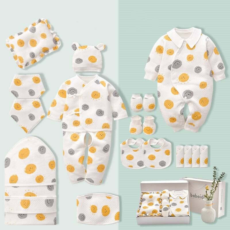 Baby clothes summer suit $74.76 Dana Fashion Color: Warm x20 Size: 59cm Baby Clothing Product information: Fabric: Cotton Applicable gender: General Placket: single breasted Number of pieces: 20 or more Combination form: clothing + accessories Material co
