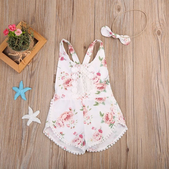 Baby Clothing Newborn Kid Baby Girl Floral Romper Clothes Sleeveless Jumpsuit Tassel Sunsuit Outfit Set $13.15 Dana Fashion Color: Pink Size: 100cm Baby Clothing Quality is the first with best service. customers all are our friends. Fashion design,100% Br