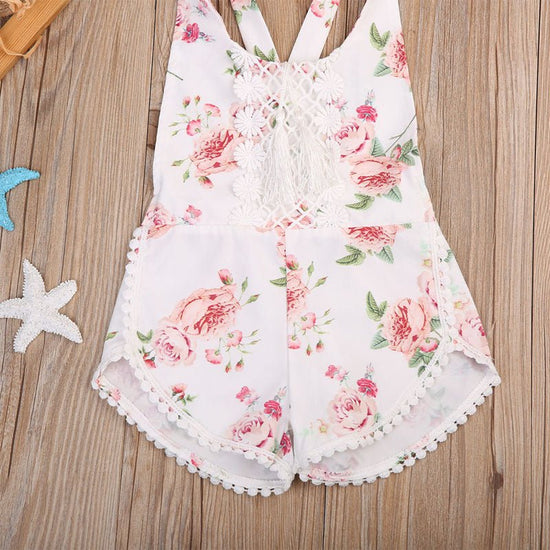 Baby Clothing Newborn Kid Baby Girl Floral Romper Clothes Sleeveless Jumpsuit Tassel Sunsuit Outfit Set $13.15 Dana Fashion Color: Pink Size: 100cm Baby Clothing Quality is the first with best service. customers all are our friends. Fashion design,100% Br