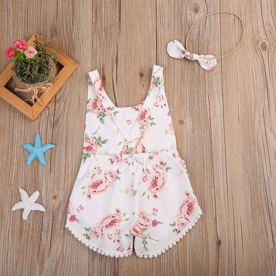 Baby Clothing Newborn Kid Baby Girl Floral Romper Clothes Sleeveless Jumpsuit Tassel Sunsuit Outfit Set $13.15 Dana Fashion Color: Pink Size: 100cm Baby Clothing Quality is the first with best service. customers all are our friends. Fashion design,100% Br