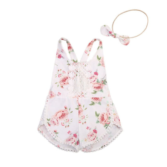 Baby Clothing Newborn Kid Baby Girl Floral Romper Clothes Sleeveless Jumpsuit Tassel Sunsuit Outfit Set $13.15 Dana Fashion Color: Pink Size: 100cm Baby Clothing Quality is the first with best service. customers all are our friends. Fashion design,100% Br