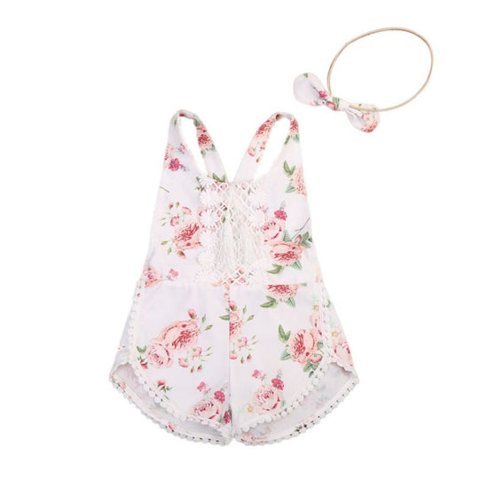 Baby Clothing Newborn Kid Baby Girl Floral Romper Clothes Sleeveless Jumpsuit Tassel Sunsuit Outfit Set $13.15 Dana Fashion Color: Pink Size: 100cm Baby Clothing Quality is the first with best service. customers all are our friends. Fashion design,100% Br