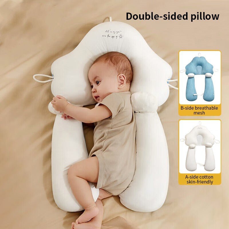 Baby Correction Head Shaping Pillow $55.22 Dana Fashion Color: Blue white style: Drawstring style Baby & Mother Product information: Filler: pearl cotton Pillow fabric: pure cotton Target audience: newborns, early childhood (3-6 years old), primary and se