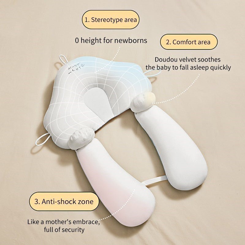 Baby Correction Head Shaping Pillow $55.22 Dana Fashion Color: Blue white style: Drawstring style Baby & Mother Product information: Filler: pearl cotton Pillow fabric: pure cotton Target audience: newborns, early childhood (3-6 years old), primary and se