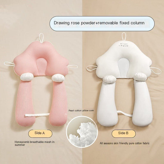 Baby Correction Head Shaping Pillow $55.22 Dana Fashion Color: Pink white style: Drawstring style Baby & Mother Product information: Filler: pearl cotton Pillow fabric: pure cotton Target audience: newborns, early childhood (3-6 years old), primary and se
