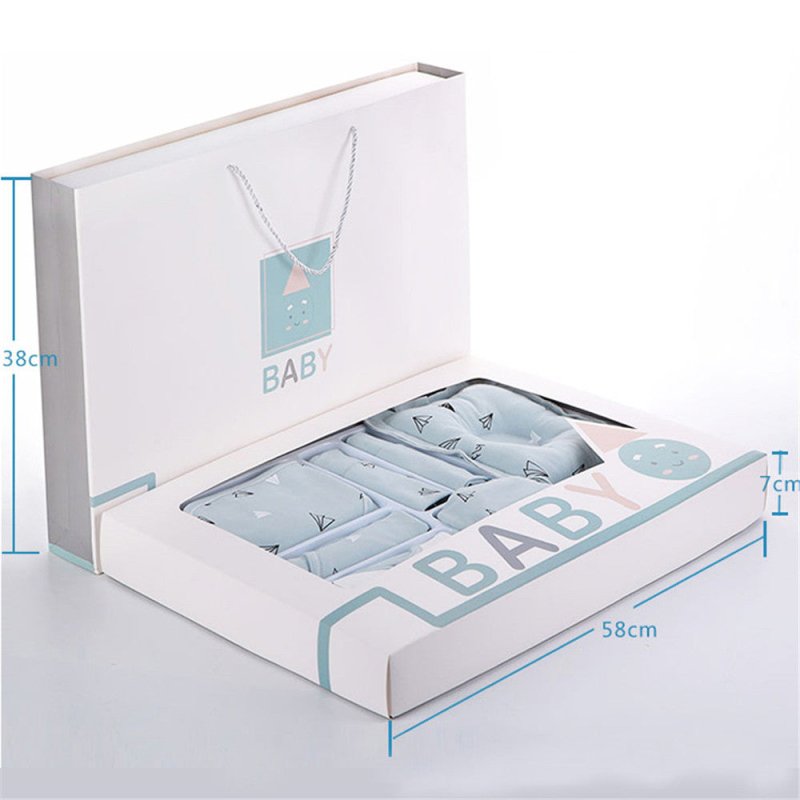 Baby cotton clothes gift box $97.50 Dana Fashion Color: A 22pink Baby Clothing Applicable gender: neutral/male and female Gift box content: clothing + accessories / supplies Fabric technology: sanding, soft treatment Closed style: single-breasted Pattern: