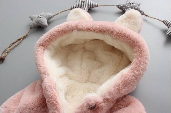 Baby cotton coat $28.56 Dana Fashion Color: Beige Size: 100cm Baby Clothing Fabric Technology: Flocking Filling: 96% cotton and above Thickness: thick pattern: plain Main fabric composition: polyester fiber (polyester) Color: pink (plus velvet plus cotton