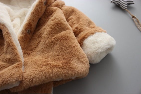 Baby cotton coat $28.56 Dana Fashion Color: Beige Size: 100cm Baby Clothing Fabric Technology: Flocking Filling: 96% cotton and above Thickness: thick pattern: plain Main fabric composition: polyester fiber (polyester) Color: pink (plus velvet plus cotton