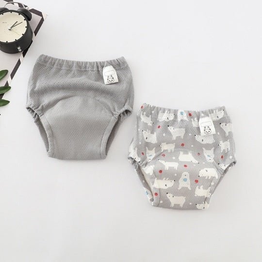Baby cotton mesh four-layer gauze cloth diaper $24.72 Dana Fashion Color: Grey Size: 100cm Baby & Mother Color: yellow duck pear group, pink bird group, gray white bear group Specifications: 90,100,110