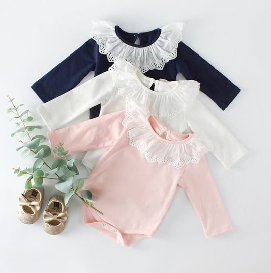 Baby cotton one-piece clothing $16.40 Dana Fashion Color: Blue Size: 66cm Baby Clothing Sleeve length: long sleeve Hooded or not: not Hooded Thickness: ordinary Main fabric composition: Cotton Main fabric content: 100% Closed style: Pullover Color: navy b