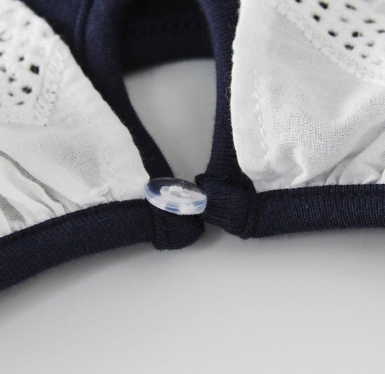 Baby cotton one-piece clothing $16.40 Dana Fashion Color: Blue Size: 66cm Baby Clothing Sleeve length: long sleeve Hooded or not: not Hooded Thickness: ordinary Main fabric composition: Cotton Main fabric content: 100% Closed style: Pullover Color: navy b